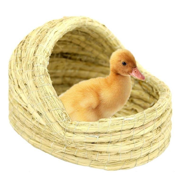 Nest zur Aufzucht kleiner Enten, Gras-Nymphensittich-Nest, Haustier-Käfig für kleine gelbe Enten_voghion.com