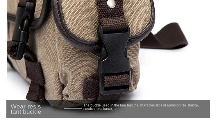 Men's Shoulder Bag Casual Fashion High Quality Canvas Messenger Bag Fashion Simple Practical School Bag_voghion.com