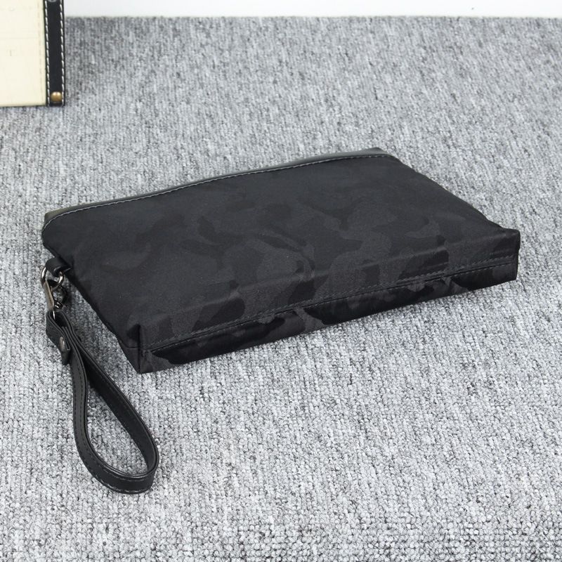 Bolso de mano para hombre, bolso de muñeca de gran capacidad, bolso de mano de tela Oxford, bolso de mano de nailon, bolso informal, bolso de mano de camuflaje para teléfono móvil._voghion.com