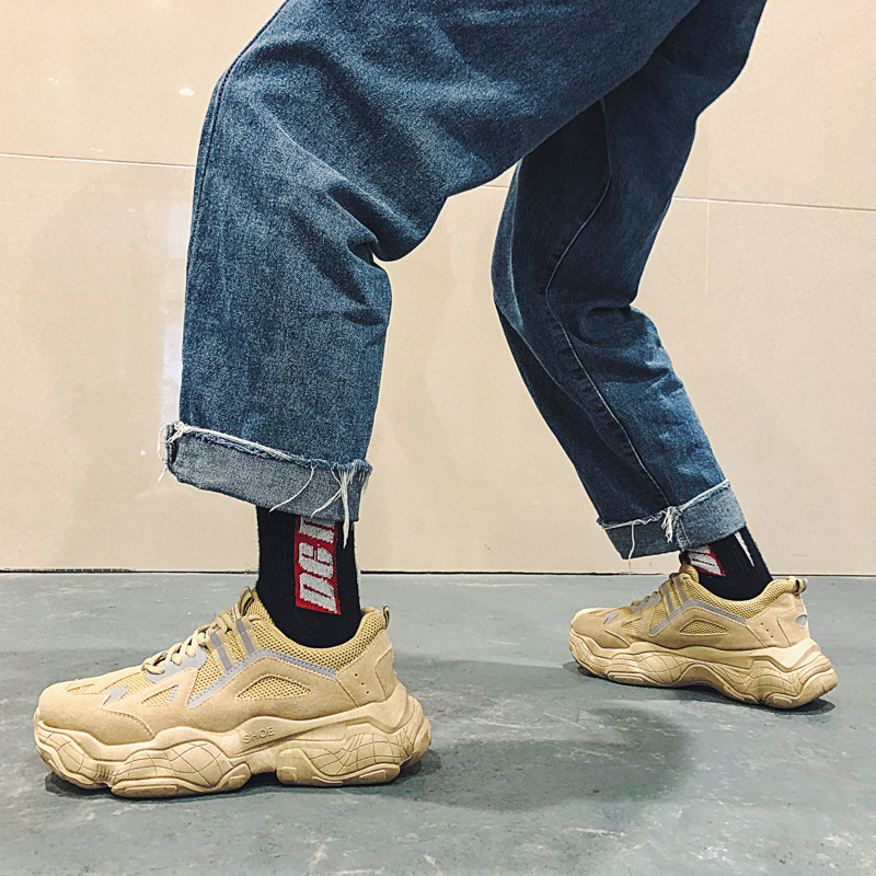 Scarpe casual da uomo per studenti, stile coreano, primavera e autunno 2025, con sneakers riflettenti ING Trend e papà_voghion.com