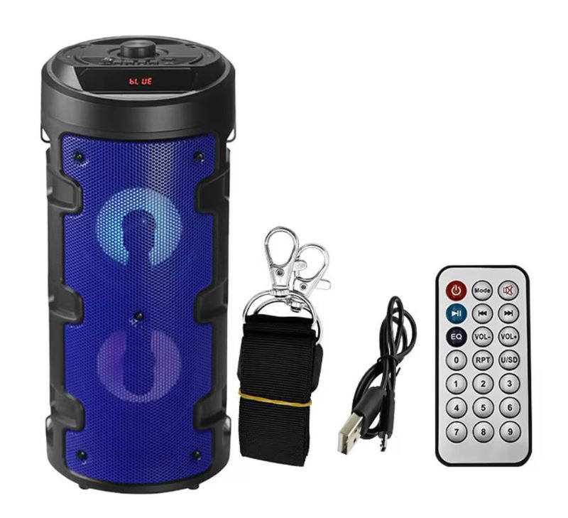 Enceinte Bluetooth portable sans fil pour fête, caisson de basses, système de sonorisation à basses puissantes_voghion.com