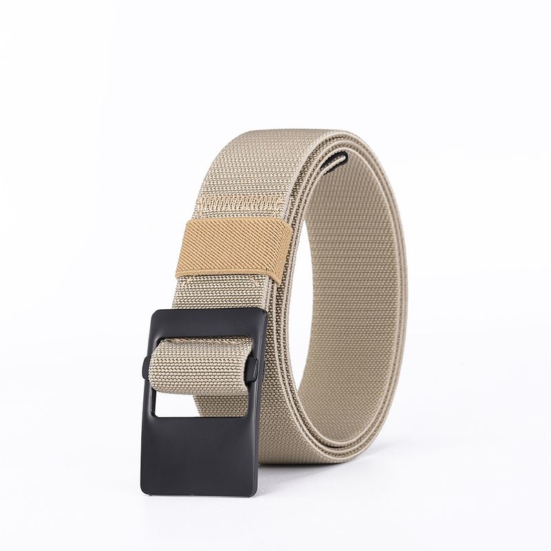 Woven Elastic Belts For Men & Women - Decorative Pin Buckle, Casual & Versatile Style_voghion.com
