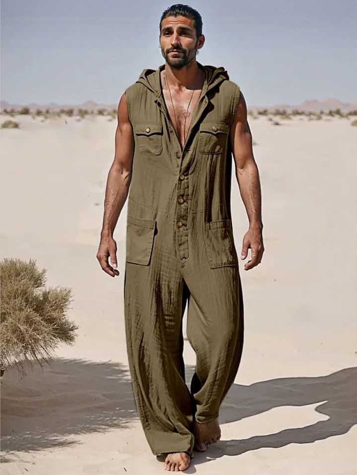 Herrkläder Casual Jumpsuit_voghion.com
