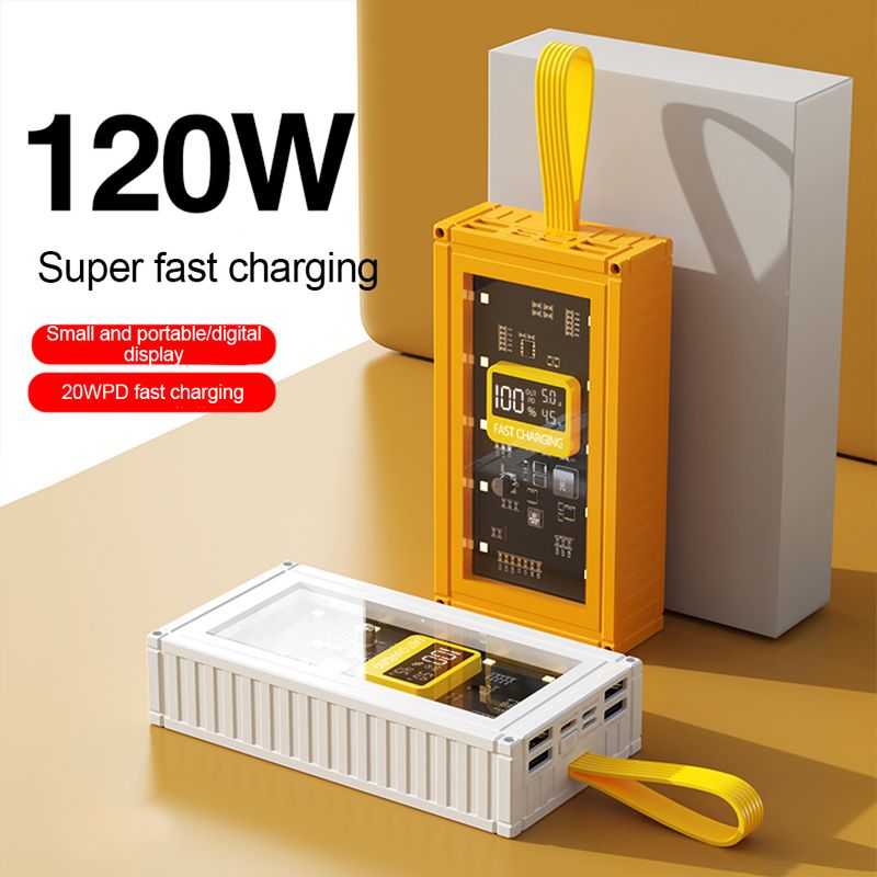 Chargeur ultra-rapide 120 W pour iPhone, Samsung, Xiaomi, Huawei, Power Bank, 30 000 mAh, batterie externe, 20 000 mAh,_voghion.com