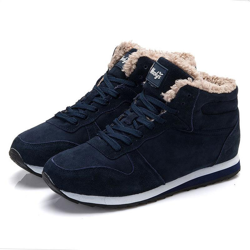 Scarpe invernali coreane da uomo e da donna, calde in cotone, stivali da neve, alte, leggere e di grandi dimensioni._voghion.com