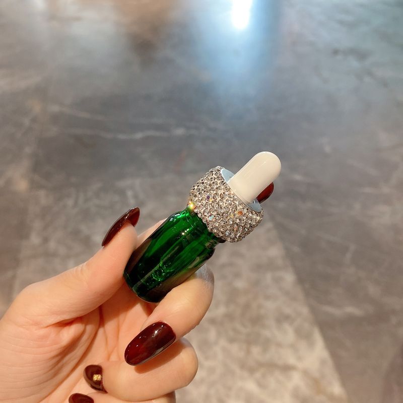 Mini Glass Dropper Bottle For Essential Oils & Serums – Small Green Leak-Proof Container With Pipette (5ml/10ml/15ml)_voghion.com