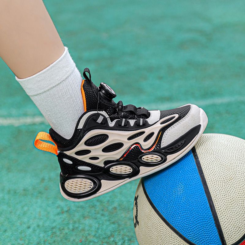 Autumn New Leather Waterproof Children's Sports Running Outdoor Basketball Trendy Shoes_voghion.com