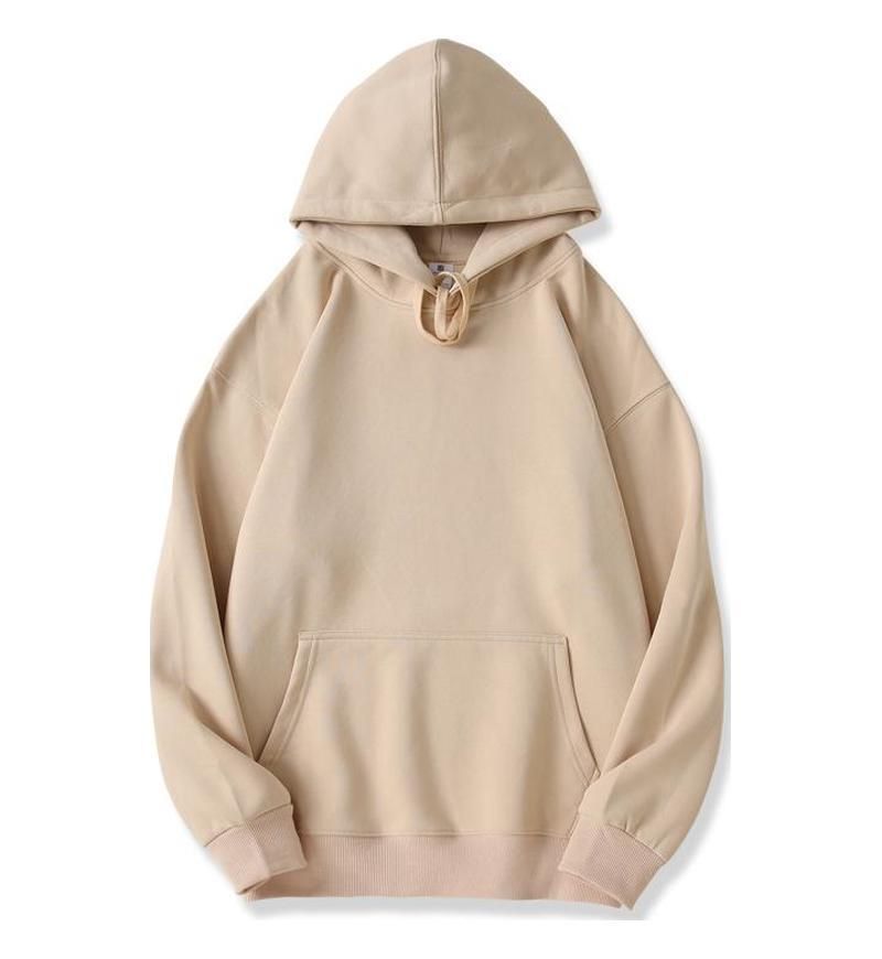 400 g Silberfuchs-Fleece-gefüttertes Sweatshirt, langärmelig, überschnittene Schultern, Kapuzenpullover, lockere Passform, Herbst/Winter, Herren, koreanischer Stil_voghion.com