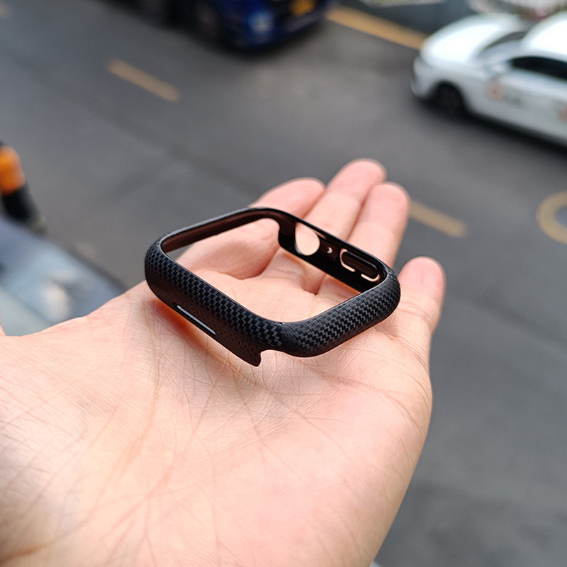 Kapak Apple watch case 44mm 40mm 45mm 41mm 42mm 38mm Karbon fiber Tampon Koruyucu iWatch serisi 7 3 4 5 6 SE 8 Aksesuarları_voghion.com