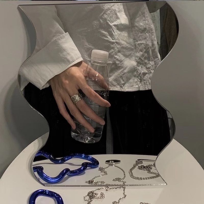 Reserved Stle Ultra Niche Design Wide Version Texture Open Ring For Women Trend Fashion Personalit Simple Hand_voghion.com