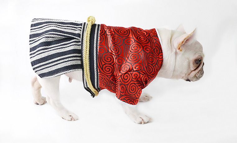 Huisdier Kimono Hond Samoerai Hondenkleding Teddy kleding Kattenkleding Creatieve huisdierkleding schattig_voghion.com