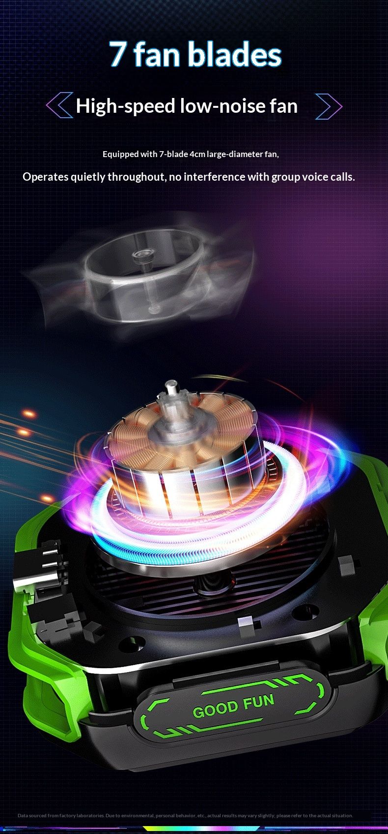 Digitex 2025 New Model JS86 Magnetic Back Clip Cooler Phone Freezing Silent Live Streaming Dedicated_voghion.com