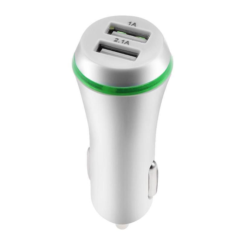 Music Festival  LED illuminated circular intelligent 5V 2A smartphone dual USB car charger_voghion.com