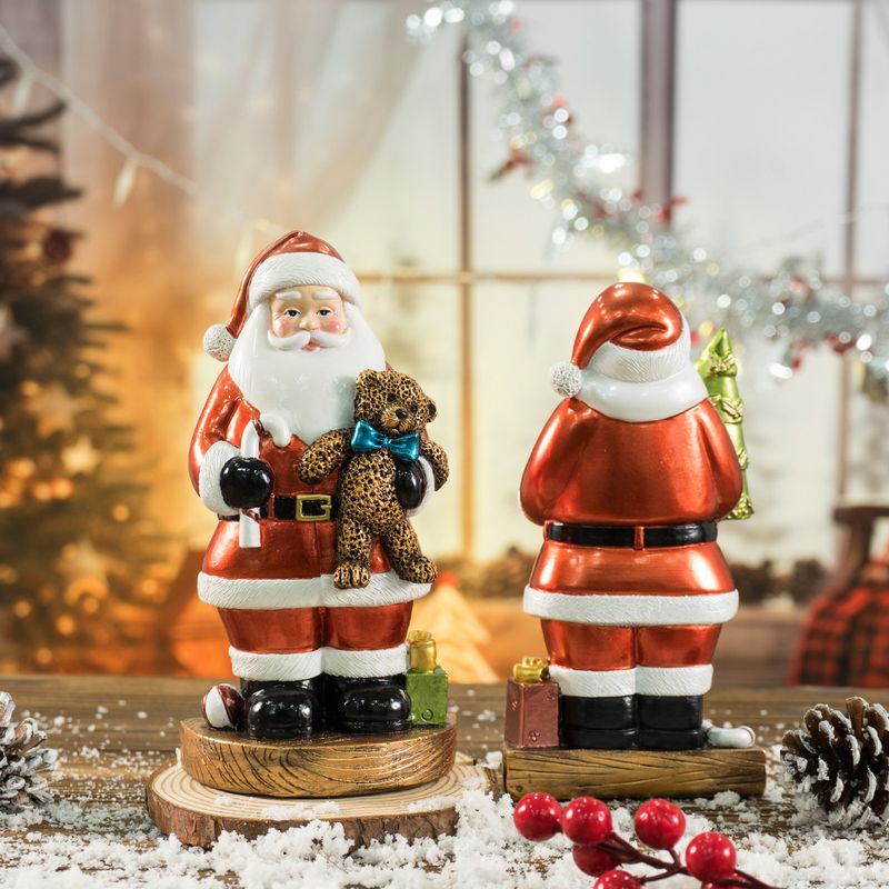 Santa Claus Figurine Home Christmas Decoration, Atmosphere Scene Arrangement With Resin Craft For Festive Display_voghion.com