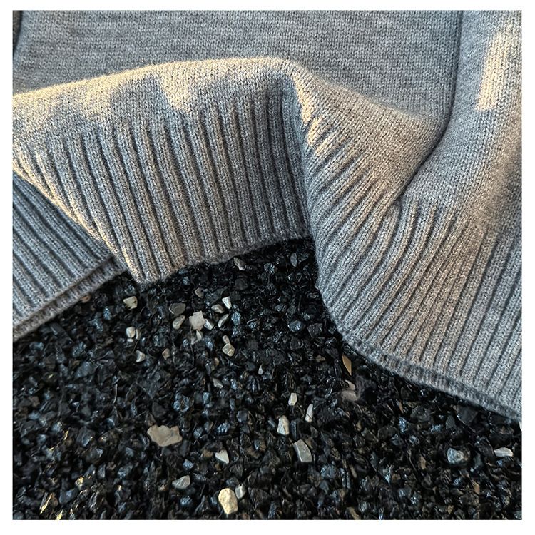 Herrenpullover mit halbem Reißverschluss und hohem Kragen – warmer und stylischer Strickpullover für Teenager und Erwachsene, lockere Retro-Passform, Optionen in Schwarz und Grau_voghion.com