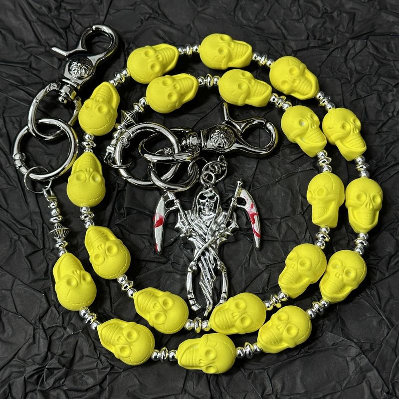 Retro Skull Heavy Jeans Chain Skull Pendant Waist Accessories Waist Chain_voghion.com