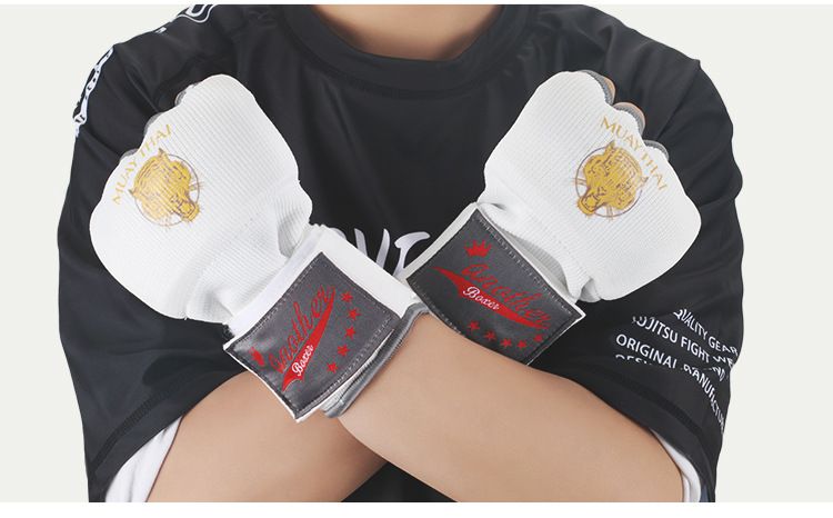 Rękawice bokserskie żelowe Półpalczaste Sanda Slayer Fast Hand Wrapping Bandage Protector Cloth Thai Boxing Men And Women_voghion.com