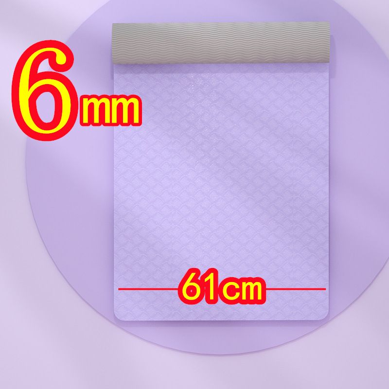 6mm TPE Yoga Mat with Position Line Double Color Non Slip Carpet Mat for Home Fitness Gymnastics Pilates Beginners Yoga Lover_voghion.com