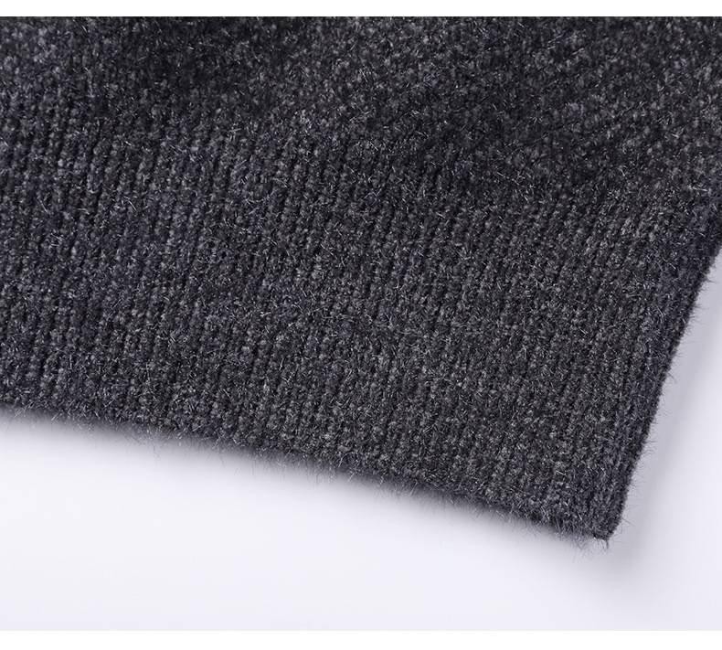 Autumn and winter men's sweater new round neck thickened youth embroidered long-sleeved Japanese casual warm base layer _voghion.com