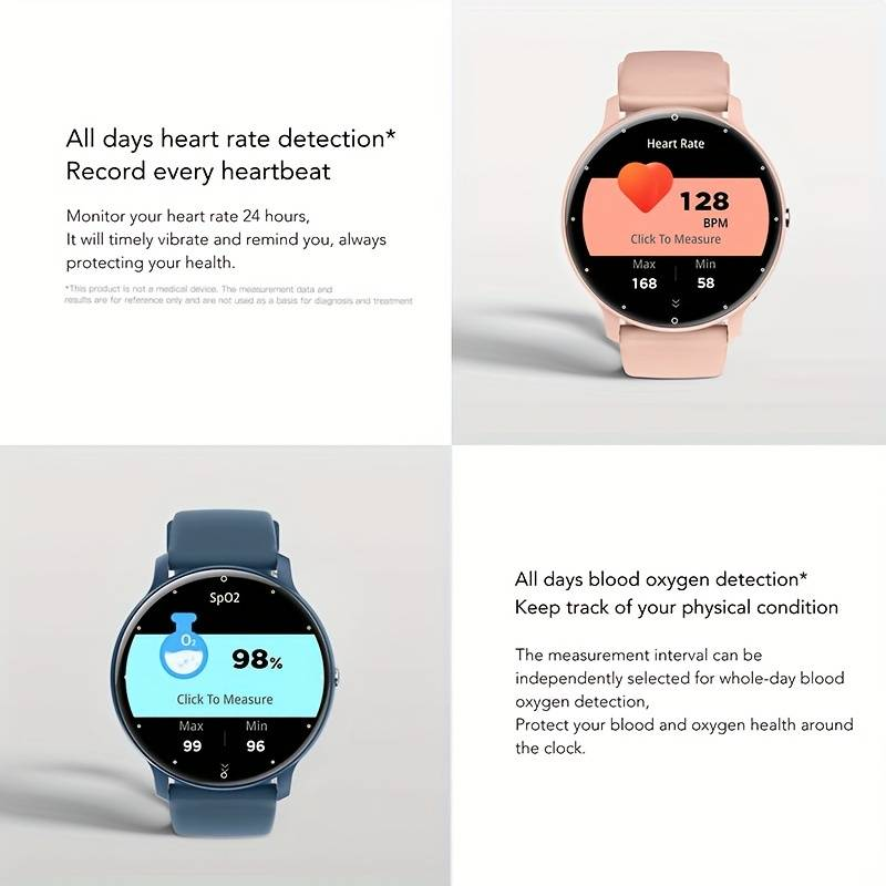 Smart Watch, 1.28 Full Touch Screen Smart Watch, Gift for Men and Women_voghion.com