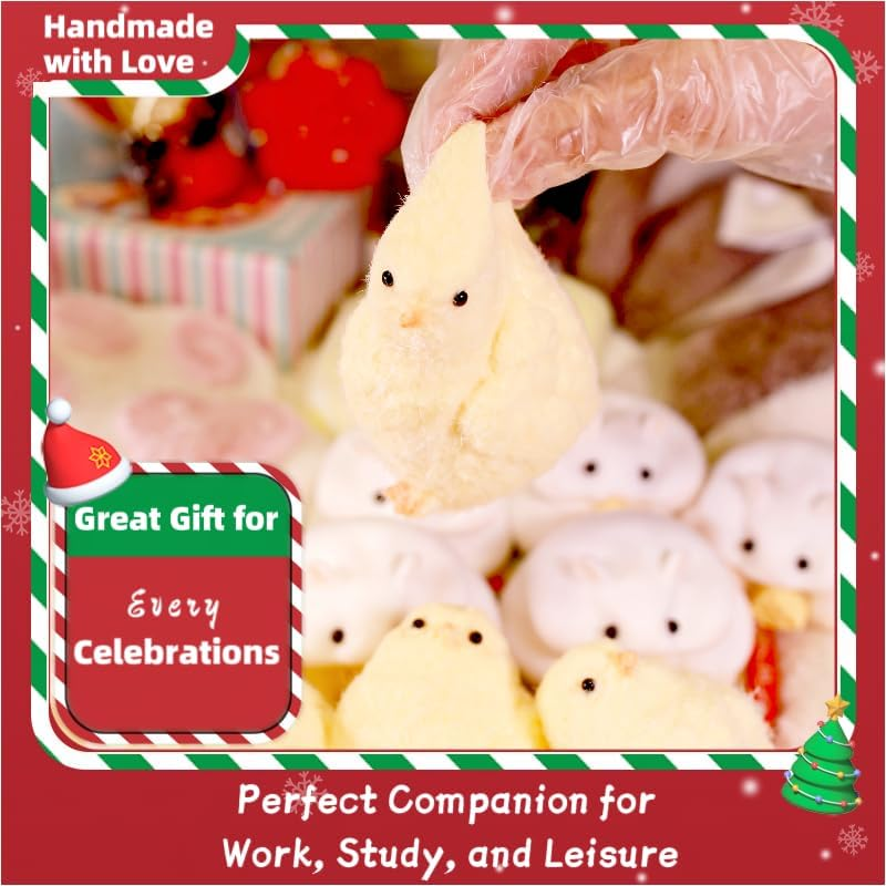 Handgemachtes Chick Taba Squishy Toys, ultraweiches Squishy Fidget Toys, Silikon-Quetschspielzeug für Kinder und Erwachsene (Huhn)_voghion.com