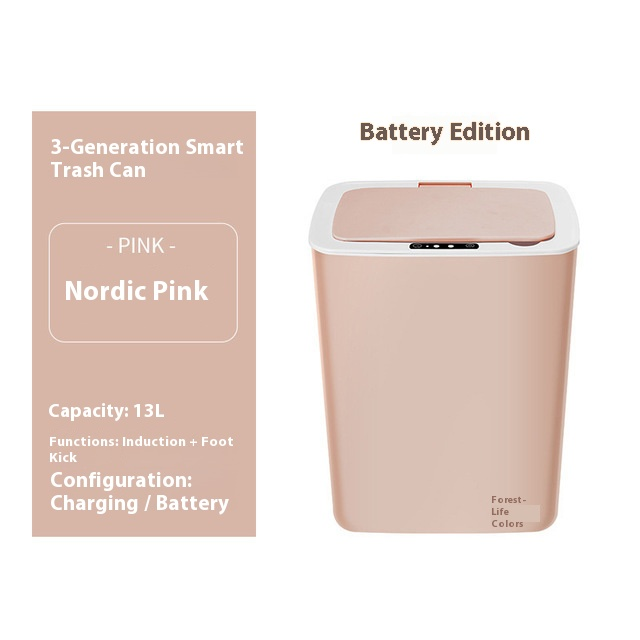 Intelligenter Mülleimer mit Bewegungssensor und Deckel – automatische Öffnung, auslaufsicher, berührungslose Bedienung für Küche und Bad (12 l/15 l/18 l, Batterie/wiederaufladbar/Solar)_voghion.com