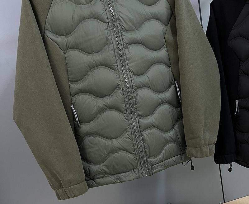 Lightweight Down Jacket With Hood, White Duck Down Filling, Warm & Stylish Winter Coat For Men And Women (Black/Green, Sizes M-3xl)_voghion.com