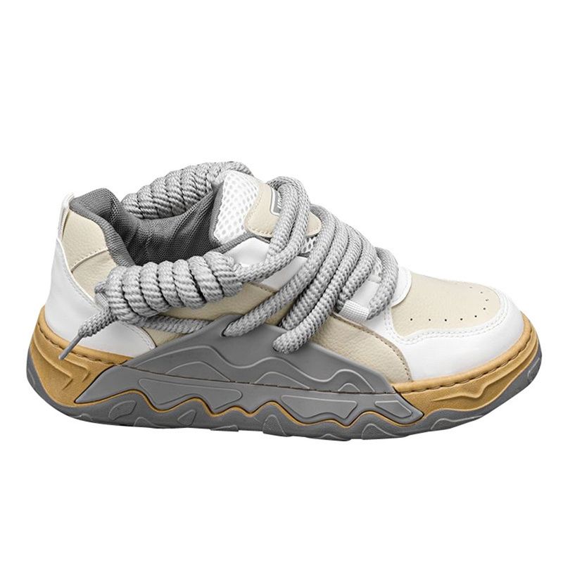 2026 Fashion Sneakers Jogging Shoes Youth/Men Low Top Lace-Up Thick Sole Non-Slip Wear-Resistant Running Shoes_voghion.com