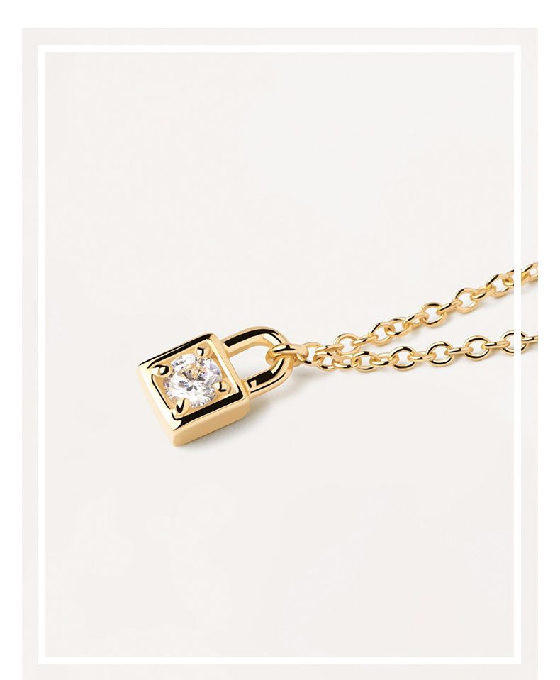 Diamond Lock Heart Key S925 Sterling Silver Necklace Niche Design Sense Light Luxury High End_voghion.com