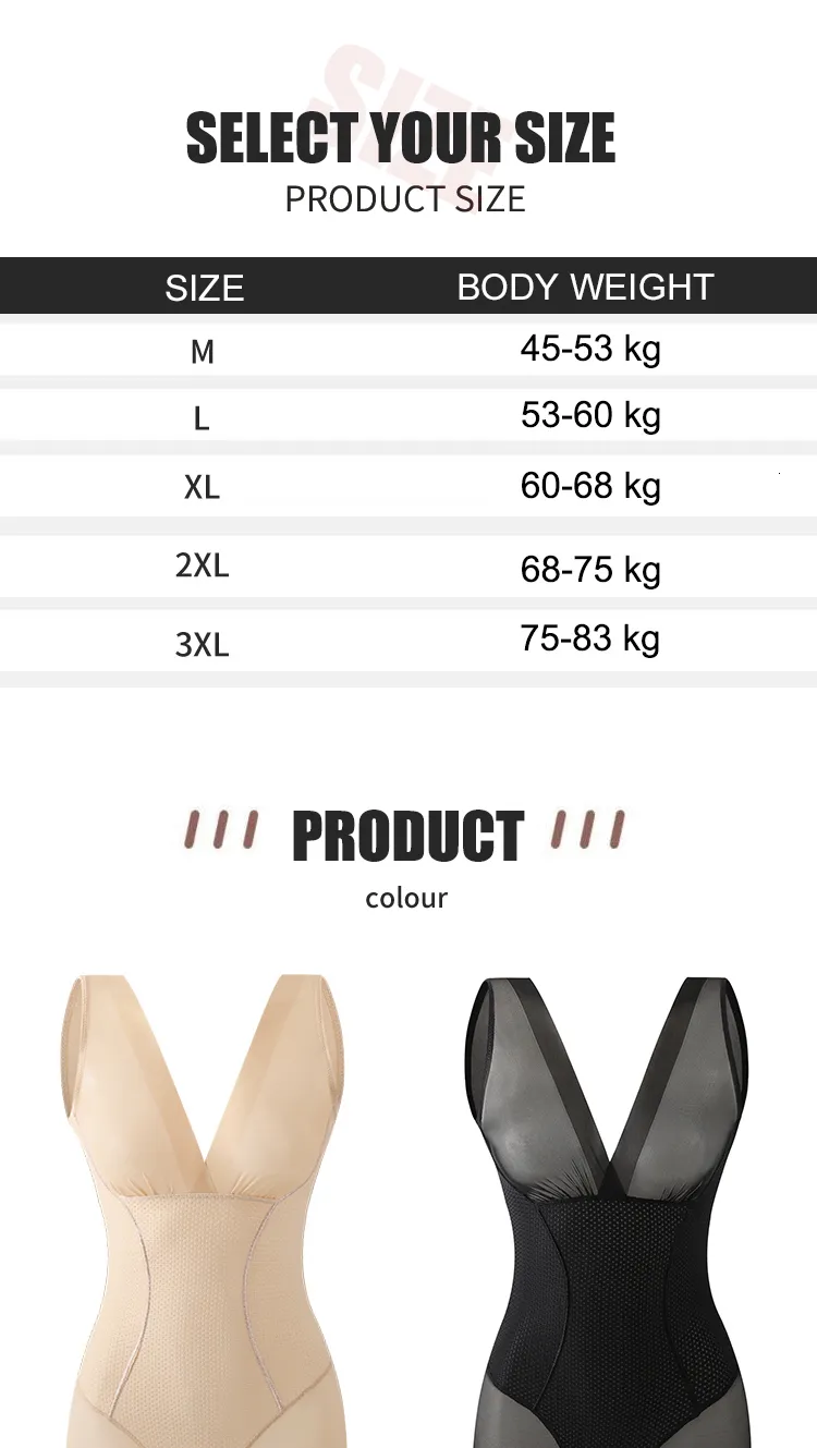Juosmens pilvo formavimo priemonė MISTHIN Bodysuit viso kūno formavimo priemonė Kolumbietė Salomėjos juosta Moterys numeta svorio Lieknėja pilvo kontrolė_voghion.com