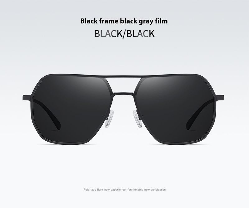 New Irregular Aluminum Magnesium Men's Sunglasses Driving Trend Sunglasses Night Vision Color Changing Anti UV Polarizing Lens_voghion.com