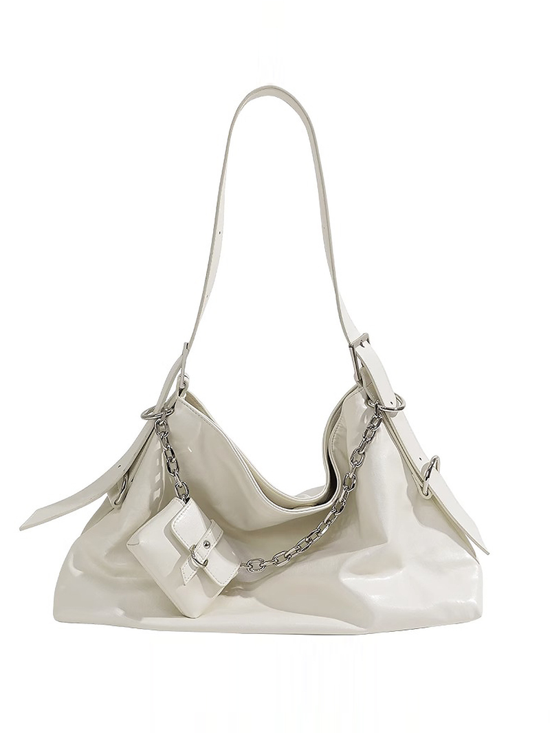 New style simple underarm bag large-capacity leisure fashion headset bag commuter one-shoulder tote bag_voghion.com