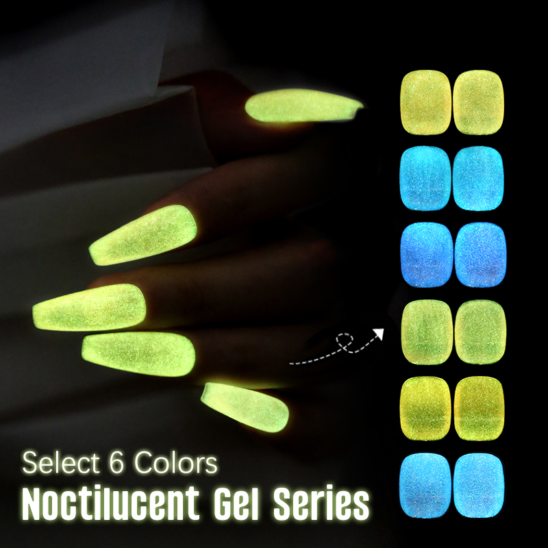 Arte Clavo 10ml Luminous Cat Magnertic Gel Nail Polish Glow in Dark Glistening Reflective UV LED Nail Art Gel Manicure Varnish_voghion.com