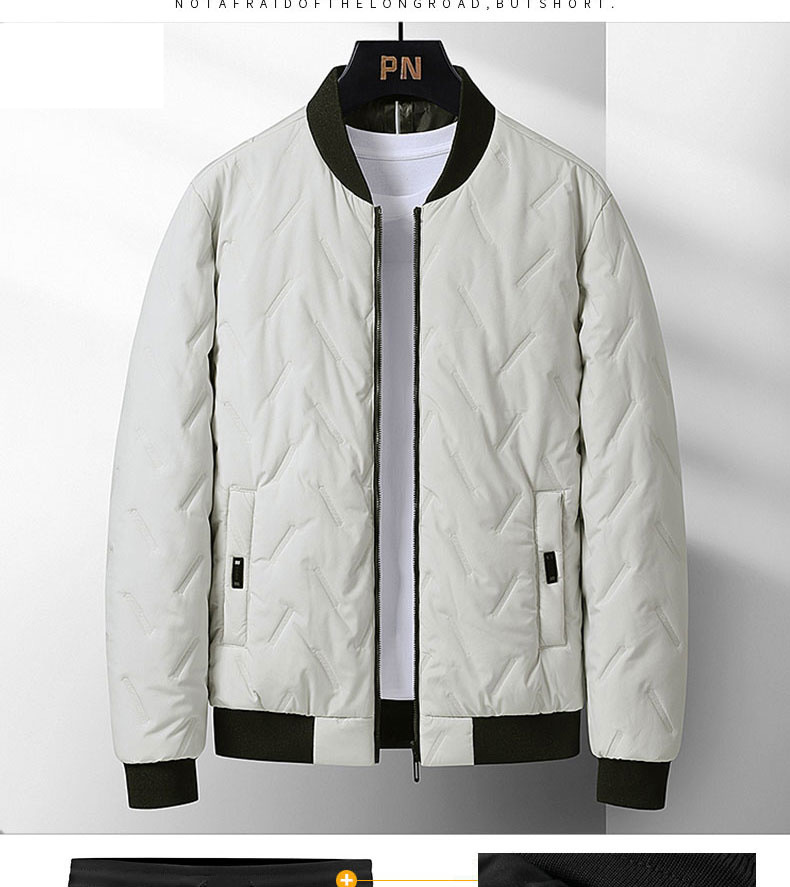 Costume rembourré en duvet pour hommes, costume de sport d'automne et d'hiver, manteau rembourré décontracté, pantalon rembourré, ensemble deux pièces épais et chaud_voghion.com