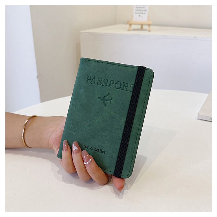 Nei Reespasstasch fir Männer a Fraen, multifunktionell Dokumententasch, Anti-Demagnetiséierungspassbuch, kuerz Null-Portemonnaie_voghion.com