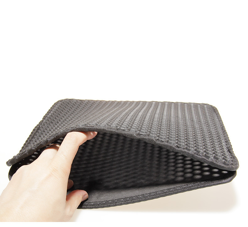 Estera para residuos de Gato, estera para residuos de gato con agujero con fugas, nido de abeja, mascota del hogar, estera para caseta para perros, estera antideslizante impermeable para pies de gato_voghion.com