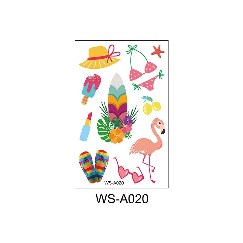 Accessori per tatuaggi, adesivi per tatuaggi hawaiani, nuovi adesivi temporanei usa e getta impermeabili per feste in spiaggia estive_voghion.com