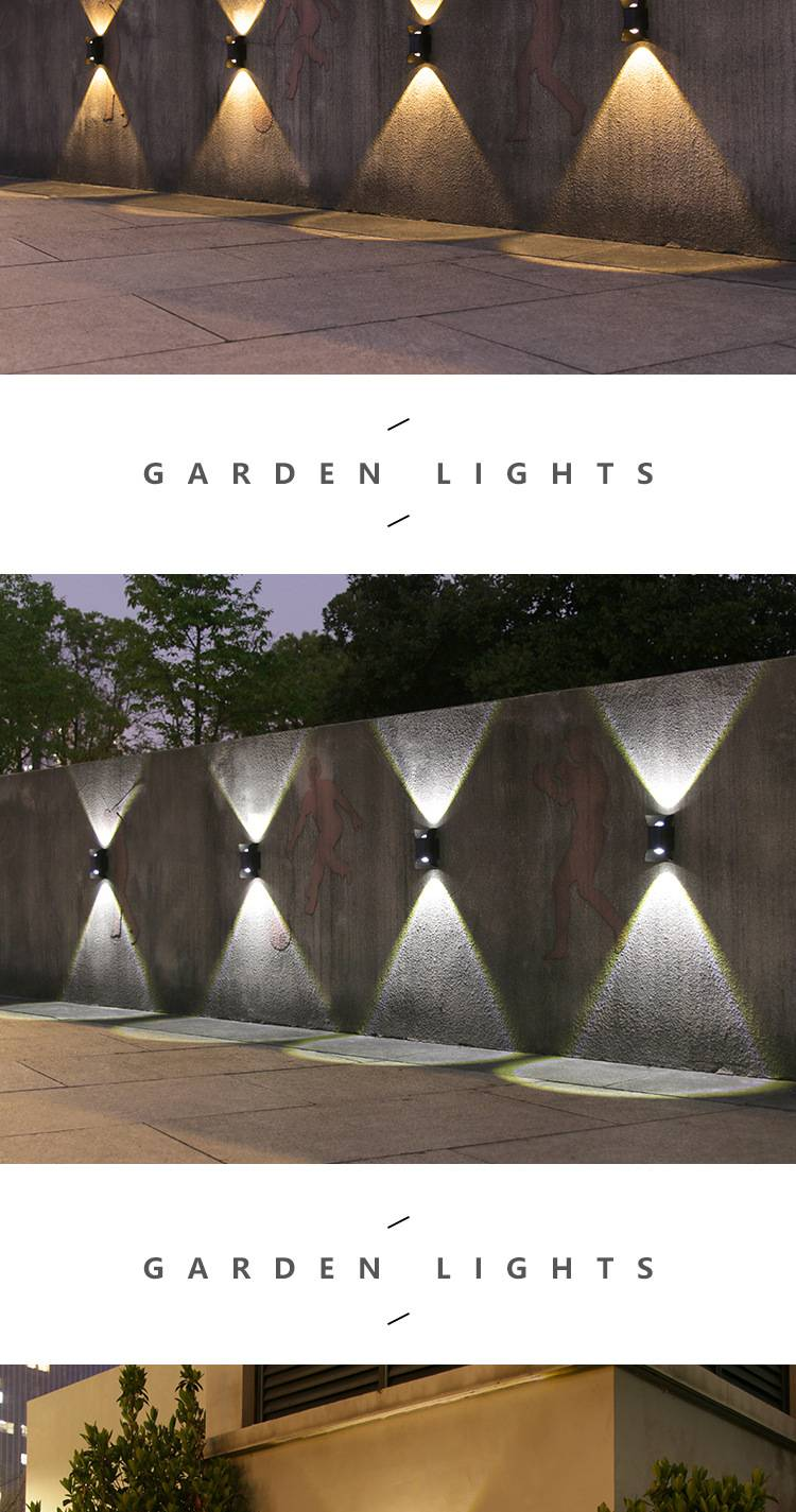 Solar Wall Light Outdoor, Waterproof LED Garden Light With Auto Sensor, Decorative Landscape Lighting For Patio, Yard, Pathway, Villa_voghion.com