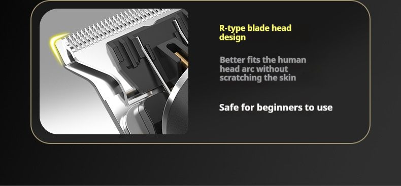 Professioneller Haarschneider – Wiederaufladbarer kabelloser Haarschneider mit LCD-Bildschirm, verstellbaren Kämmen und leisem Motor für Männer, Frauen und Haustiere_voghion.com