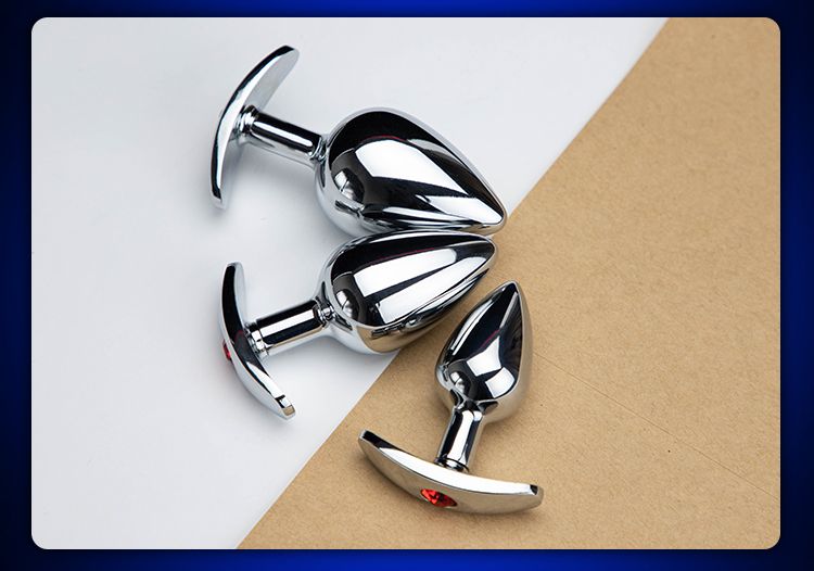 BLACKWOLF Intimspielzeug, glatter Edelstahl-Plug, Schmuck, Prostata-Massagegerät für Männer und Frauen, Analdildo, Erwachsene_voghion.com