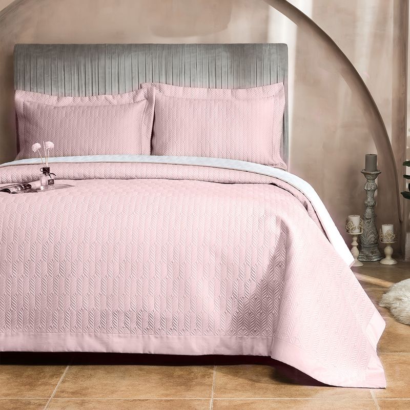 Copriletto in cotone di alta qualità, 100 pezzi, set da tre pezzi, trapuntato in cotone a fibra lunga, lenzuolo trapuntato in puro cotone, trapuntato da 1,8 m._voghion.com