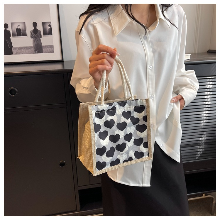 Ny hett säljande fräsch och söt pendling mångsidig handväska för japanska tjejer som bär kärlekslinneväska_voghion.com