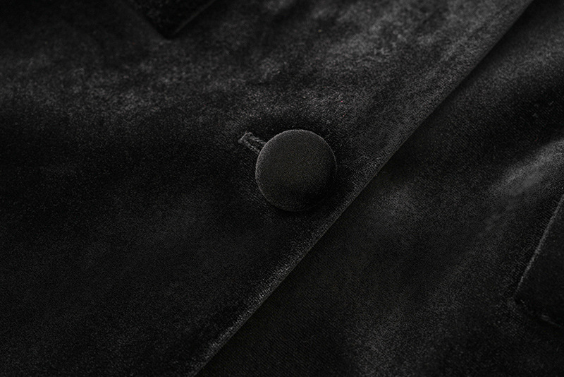 Abito nero decorato con piume a pois, giacca, top in piume di struzzo, abitino da donna_voghion.com