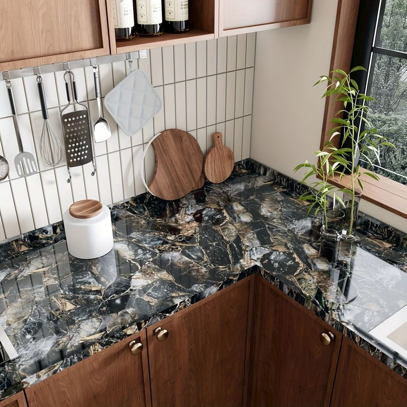 Neu Marmor Abnehmbare Renovierung Dekorative Wasserdichte Wand Aufkleber Einfache_voghion.com