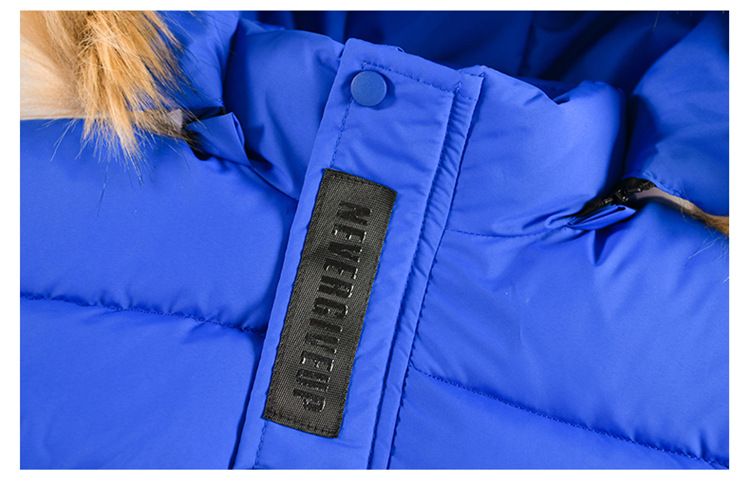 Manteau d'hiver en coton pour garçon, version coréenne, grande taille, lettre pour enfants, mi-long, en duvet, épais et chaud, tendance_voghion.com
