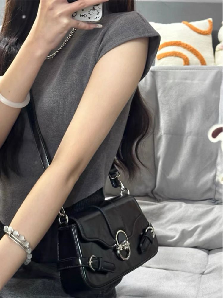 Melard im neuen Stil für Damen mit Metallverschluss und Klappdeckel für Mädchen, die viel unterwegs sind, um die Schulter oder den Körper zu heben_voghion.com