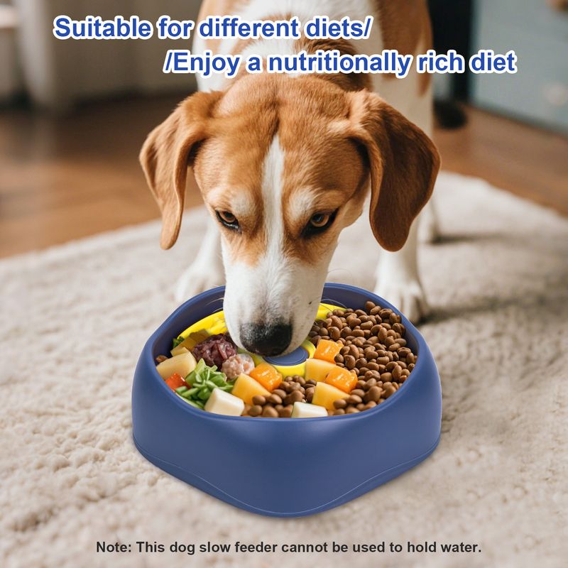 New Pet Feeder Bowl Dish Rotating Plate Puzzle Boredom Relief Slow Eating Training Dog Foraging Toy_voghion.com