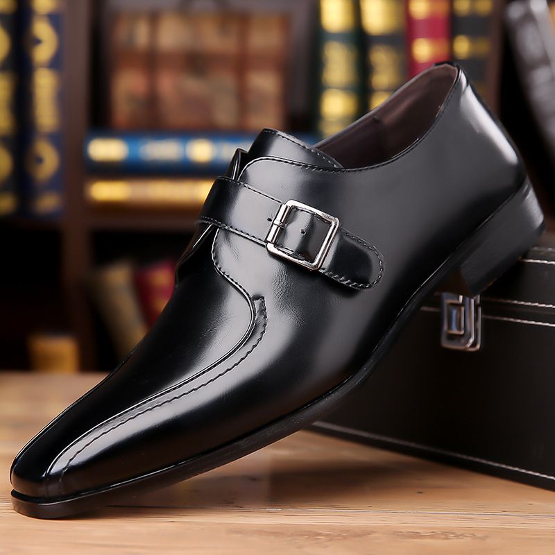 Männer Business Casual Kleed Oxfords Formell Lace-Up Schong fir Büro, Partyen an Alldag_voghion.com