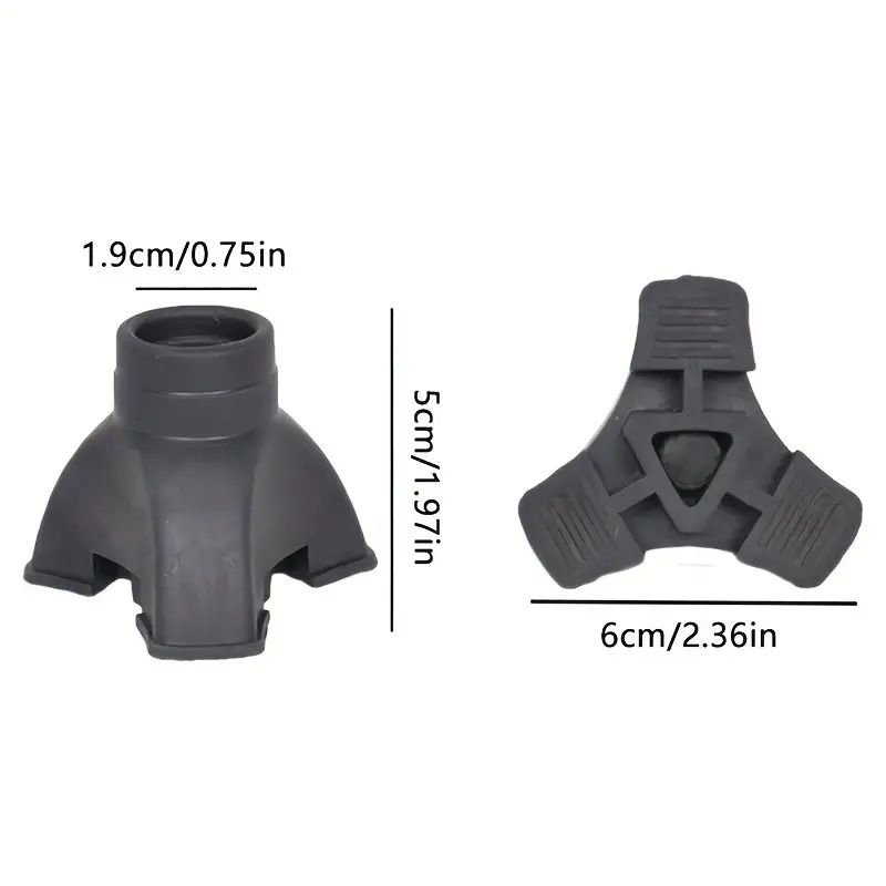2 pezzi copripiedi per bastoni da trekking copripiedi in gomma triangolare antiscivolo copripiedi per stampelle_voghion.com