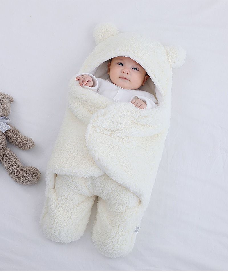 Mantas suaves para recién nacidos, saco de dormir para bebés, saco de dormir grueso para bebés de 0 a 9 meses_voghion.com